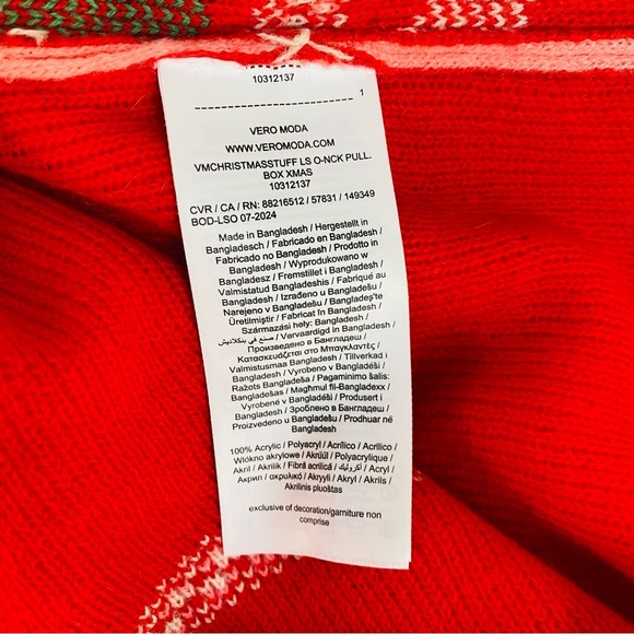 Vero Moda Christmas Stuff Holiday Sweater Size XL - Picture 8 of 9